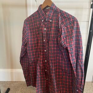 Men's Red Plaid Shirt